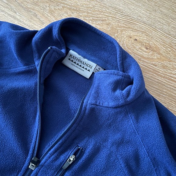 Kathmandu Half-Zip Fleece - Blue - Medium - Picture 2 of 3
